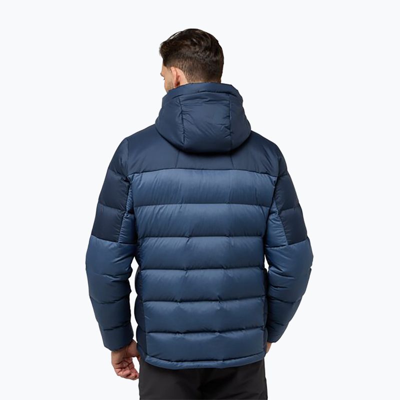 Geacă cu puf pentru bărbați Jack Wolfskin Nebelhorn Down Hoody nature blue 2