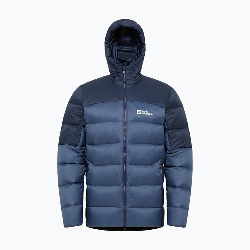 Geacă cu puf pentru bărbați Jack Wolfskin Nebelhorn Down Hoody nature blue 10