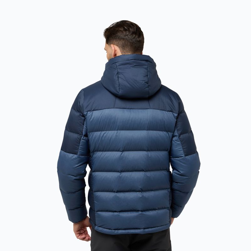 Geacă cu puf pentru bărbați Jack Wolfskin Nebelhorn Down Hoody nature blue 2