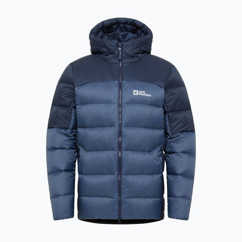 Geacă cu puf pentru bărbați Jack Wolfskin Nebelhorn Down Hoody nature blue 10