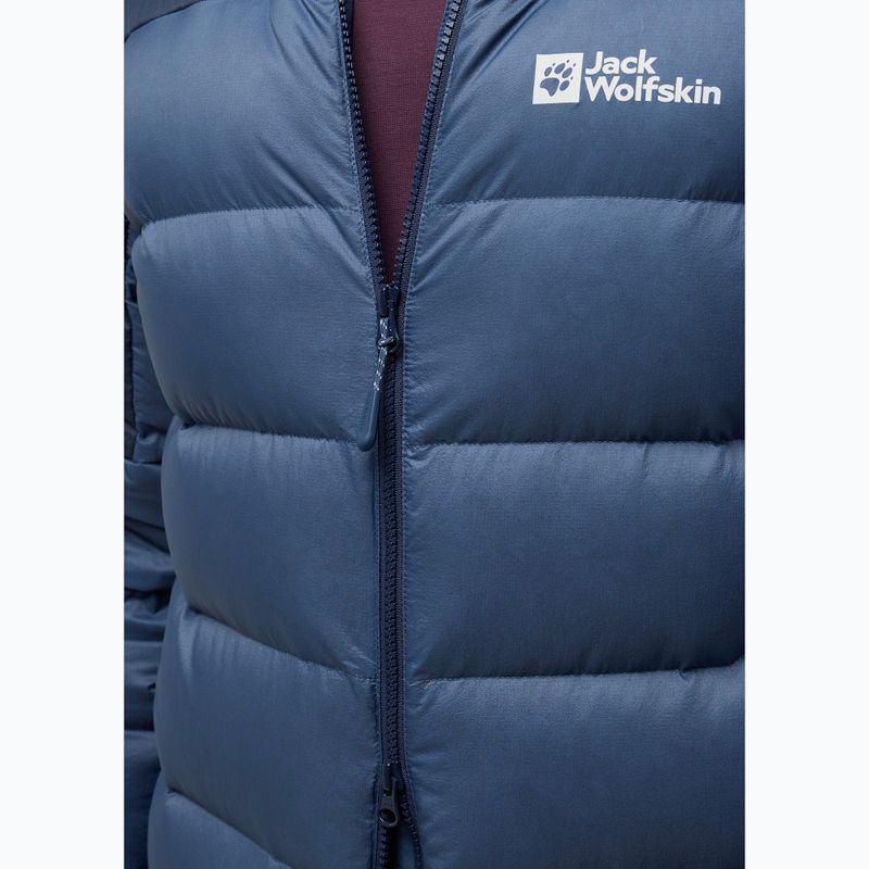 Geacă cu puf pentru bărbați Jack Wolfskin Nebelhorn Down Hoody nature blue 7