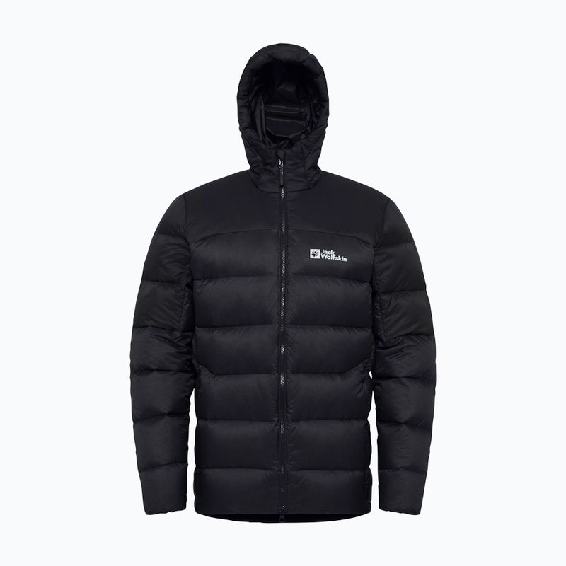 Geacă cu puf pentru bărbați Jack Wolfskin Nebelhorn Down Hoody black 20