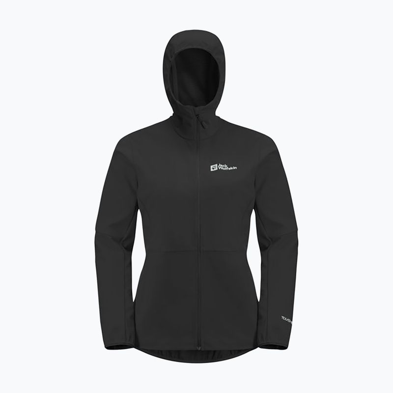 Geacă softshell pentru femei Jack Wolfskin Feldberg Hoody black 2