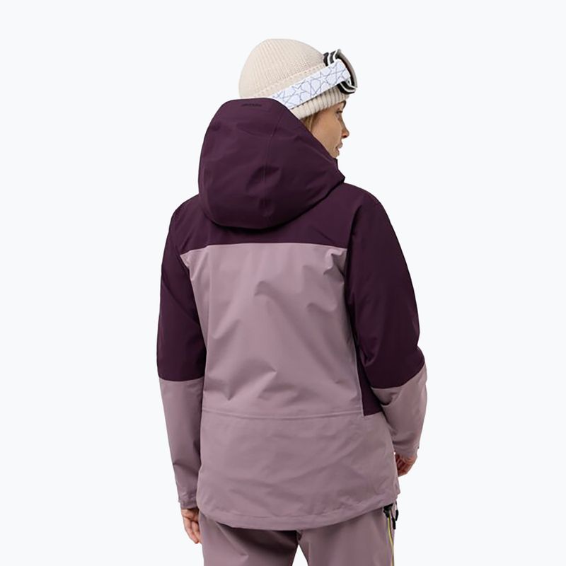 Geacă de schi pentru femei Jack Wolfskin Alpspitze Tour 3L wild blossom 2