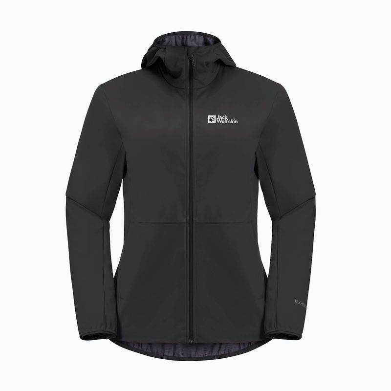 Geacă softshell pentru femei Jack Wolfskin Feldberg Hoody black 6