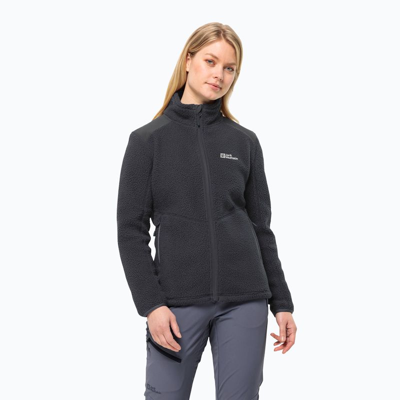 Hanorac pentru femei Jack Wolfskin Kammweg Pile Fz phantom