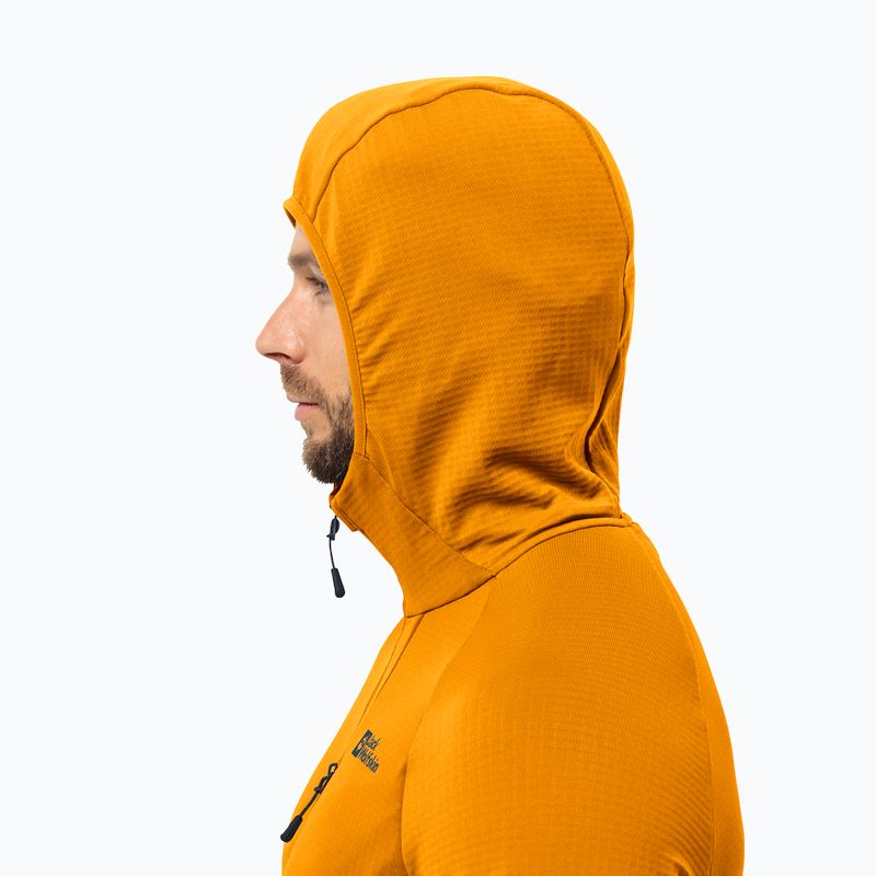Hanorac pentru bărbați Jack Wolfskin Kolbenberg Hooded Fz safflower 3
