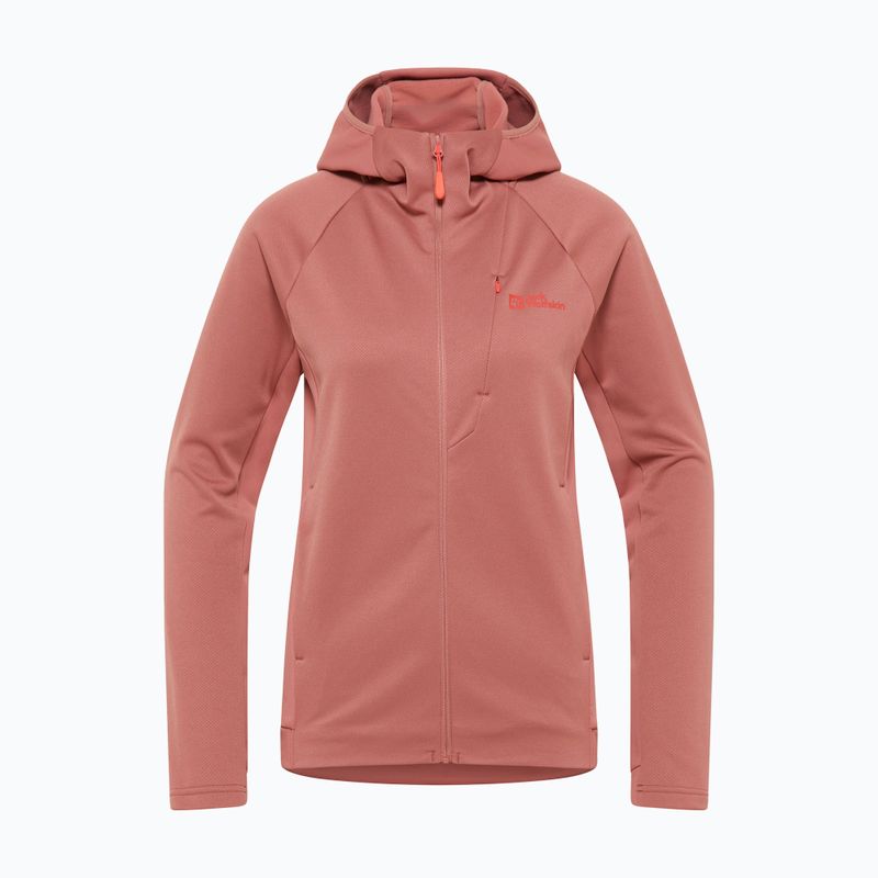 Hanorac pentru femei Jack Wolfskin Alpgrat mineral red 4