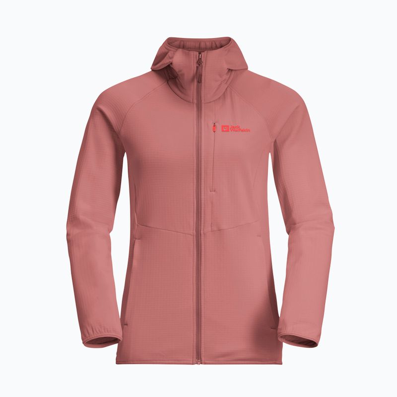Hanorac pentru femei Jack Wolfskin Kolbenberg Hooded Fz mineral red 7