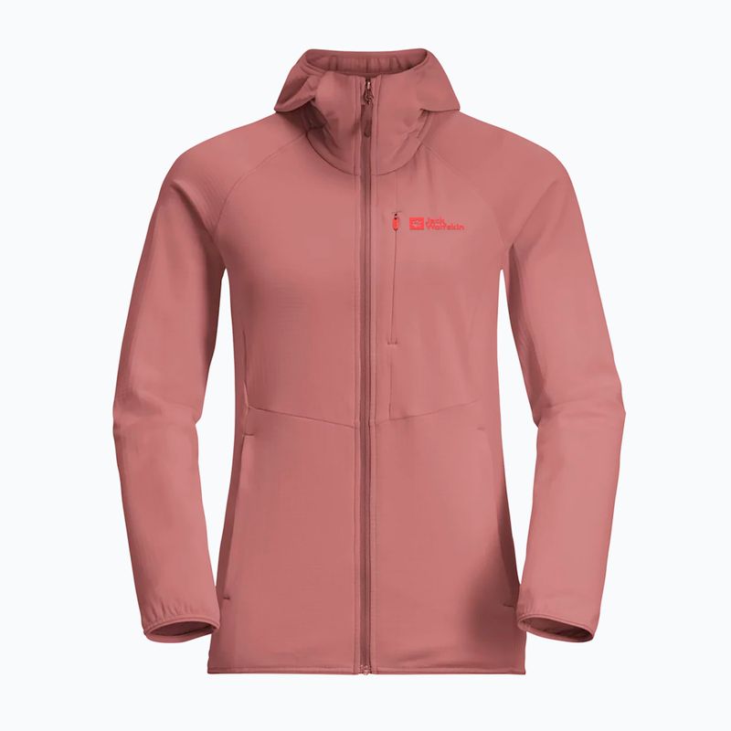 Hanorac pentru femei Jack Wolfskin Kolbenberg Hooded Fz mineral red 8