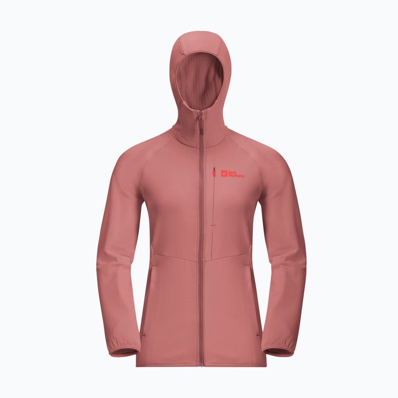 Hanorac pentru femei Jack Wolfskin Kolbenberg Hooded Fz mineral red 9