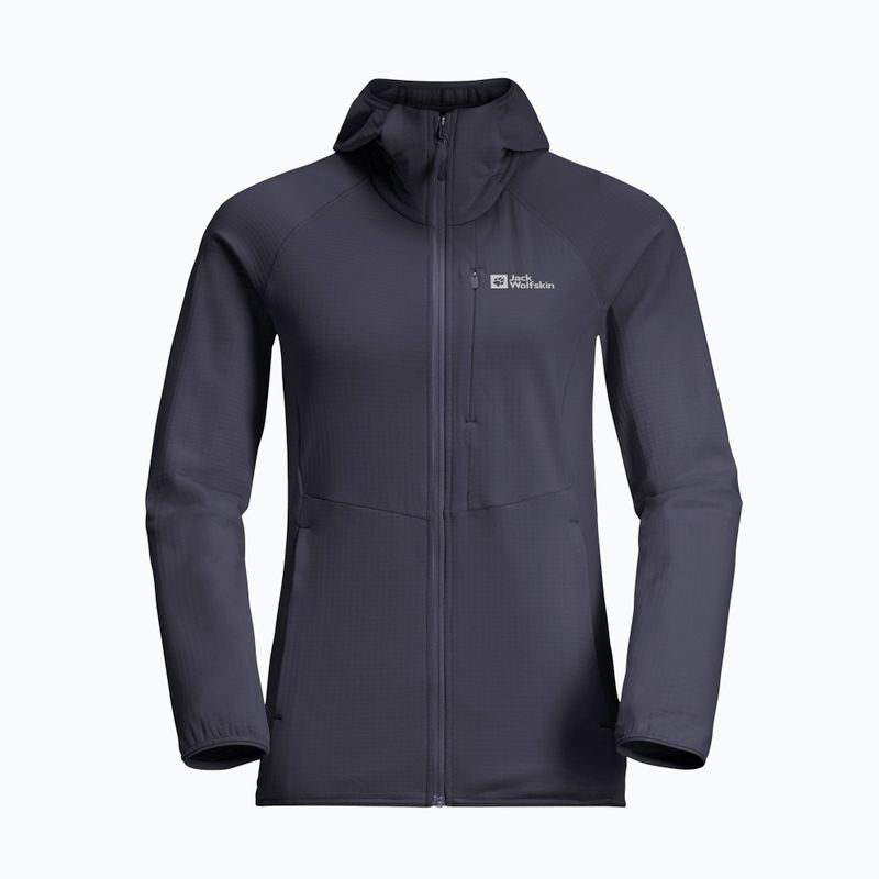 Hanorac pentru femei Jack Wolfskin Kolbenberg Hooded Fz graphite 7