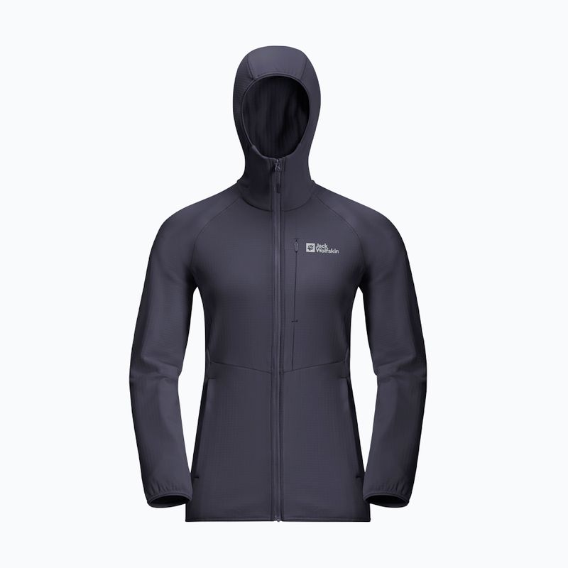 Hanorac pentru femei Jack Wolfskin Kolbenberg Hooded Fz graphite 8