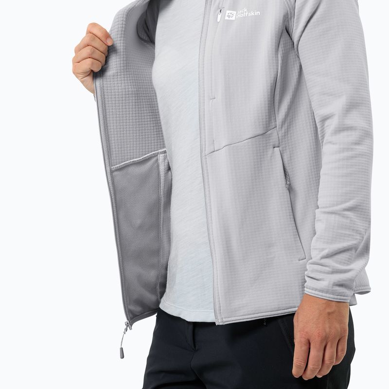 Hanorac pentru femei Jack Wolfskin Kolbenberg Hooded Fz cool grey 6