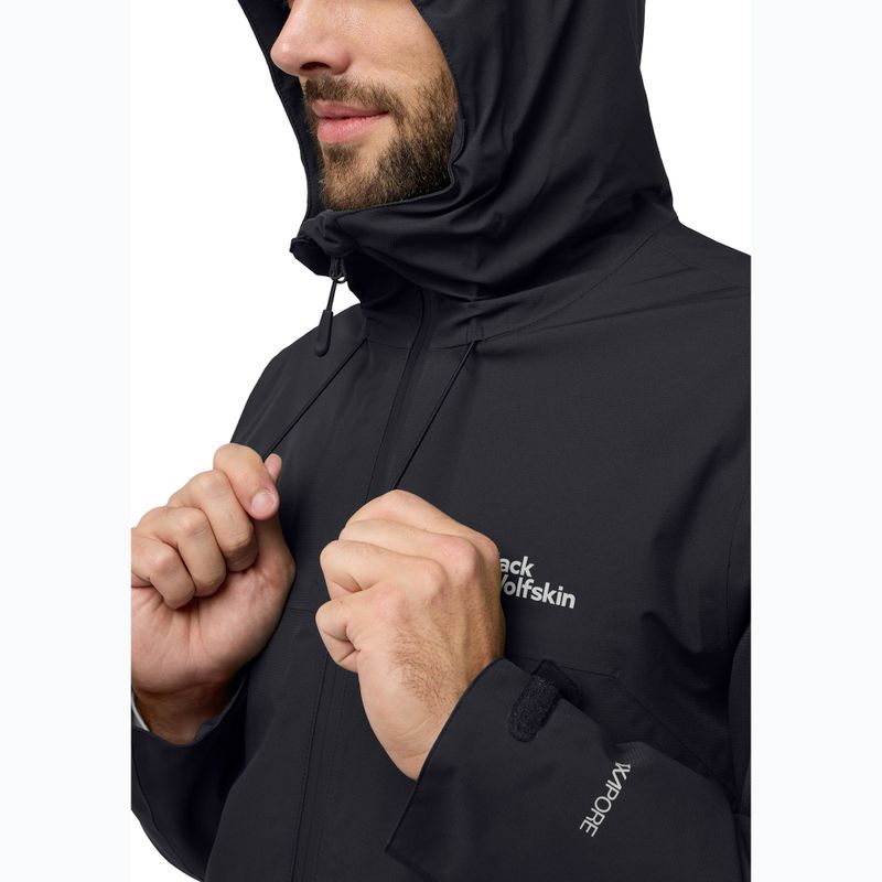 Geacă cu puf pentru bărbați Jack Wolfskin Wisper Ins black 4
