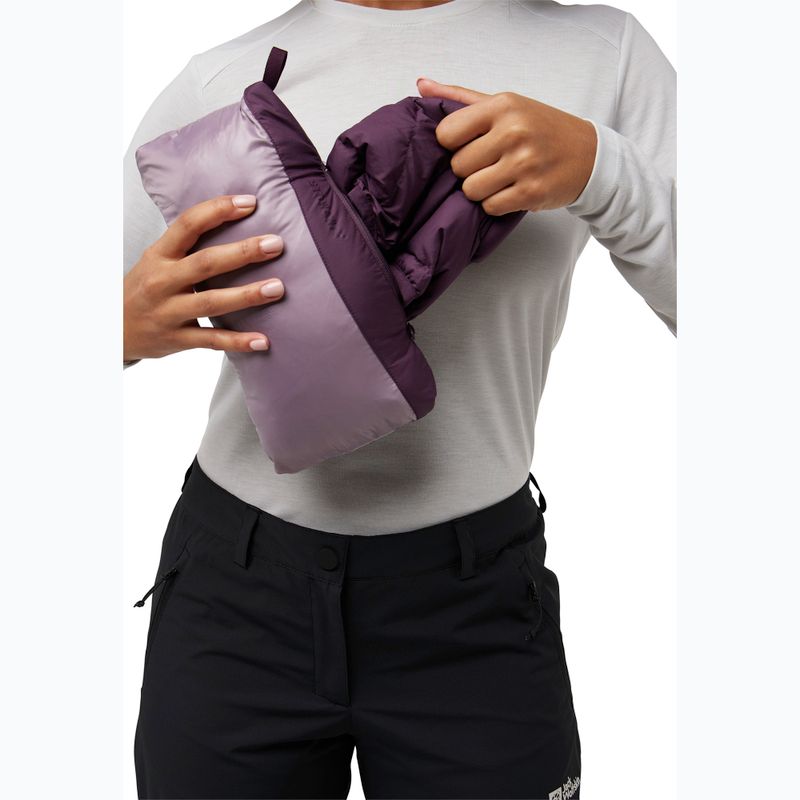 Geacă cu puf pentru femei Jack Wolfskin Ather Down Hoody midnight plum 9