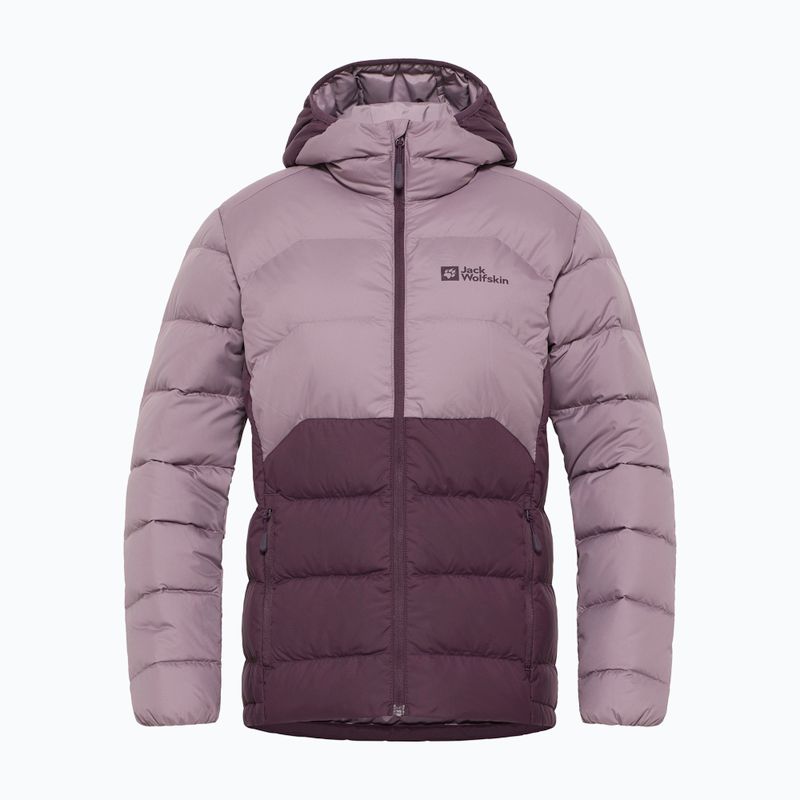 Geacă cu puf pentru femei Jack Wolfskin Ather Down Hoody midnight plum 10