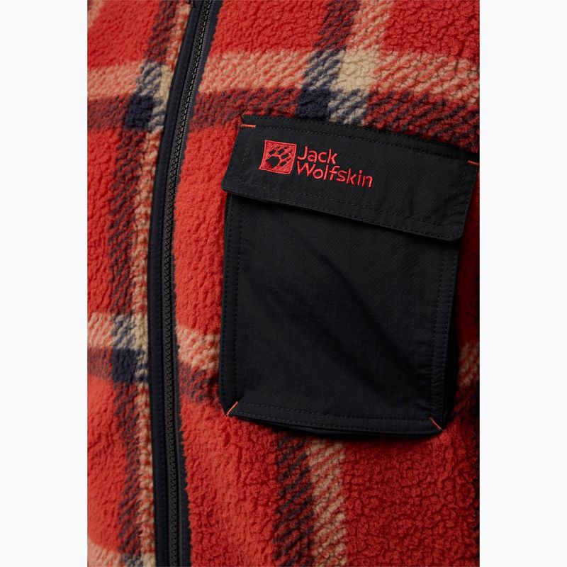 Hanorac pentru bărbați Jack Wolfskin Felslicht Check intense rust 4