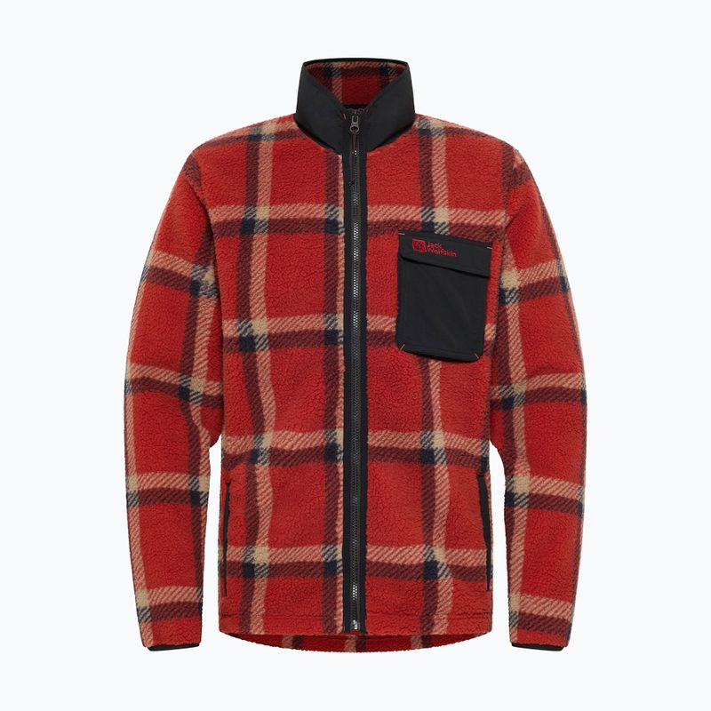 Hanorac pentru bărbați Jack Wolfskin Felslicht Check intense rust 6