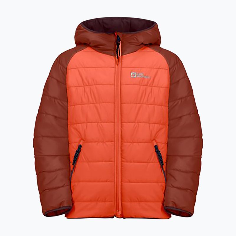 Geacă cu puf pentru copii Jack Wolfskin Zenon coral orange 4