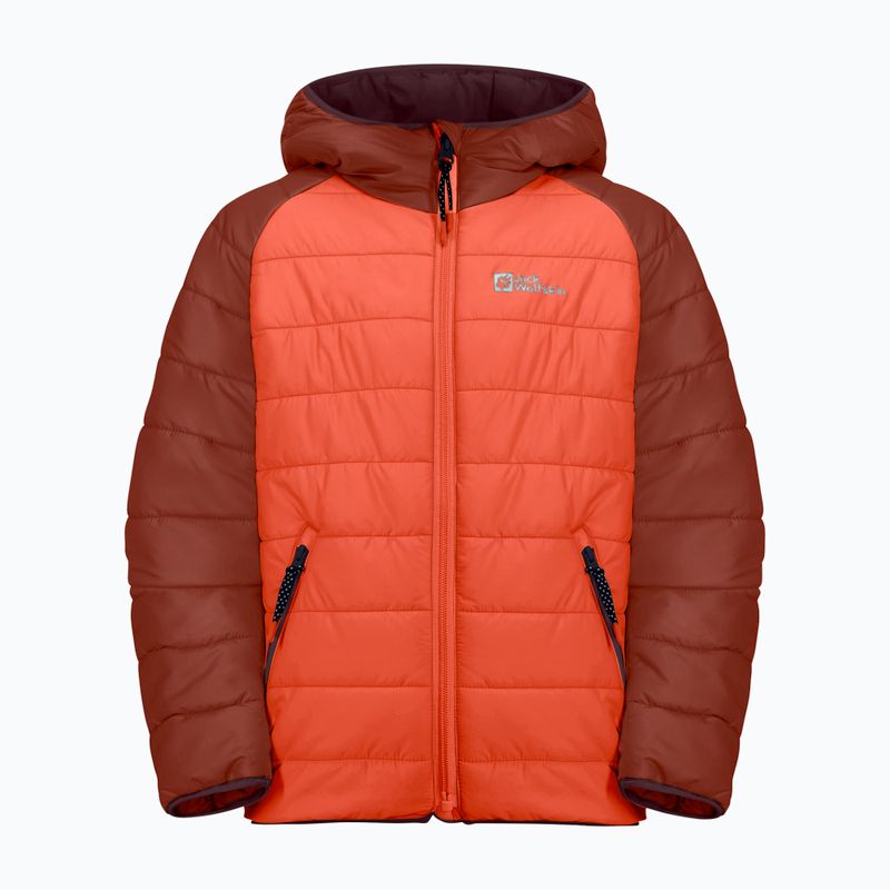 Geacă cu puf pentru copii Jack Wolfskin Zenon coral orange 4