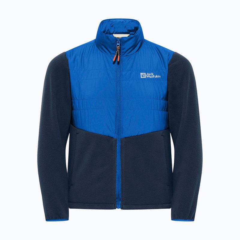Geacă hibrid pentru copii Jack Wolfskin Haldor Hybrid crisp cobalt 3