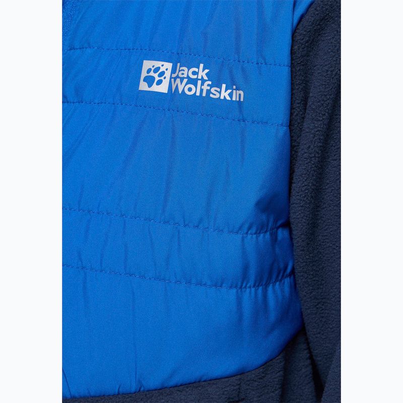 Geacă hibrid pentru copii Jack Wolfskin Haldor Hybrid crisp cobalt 5