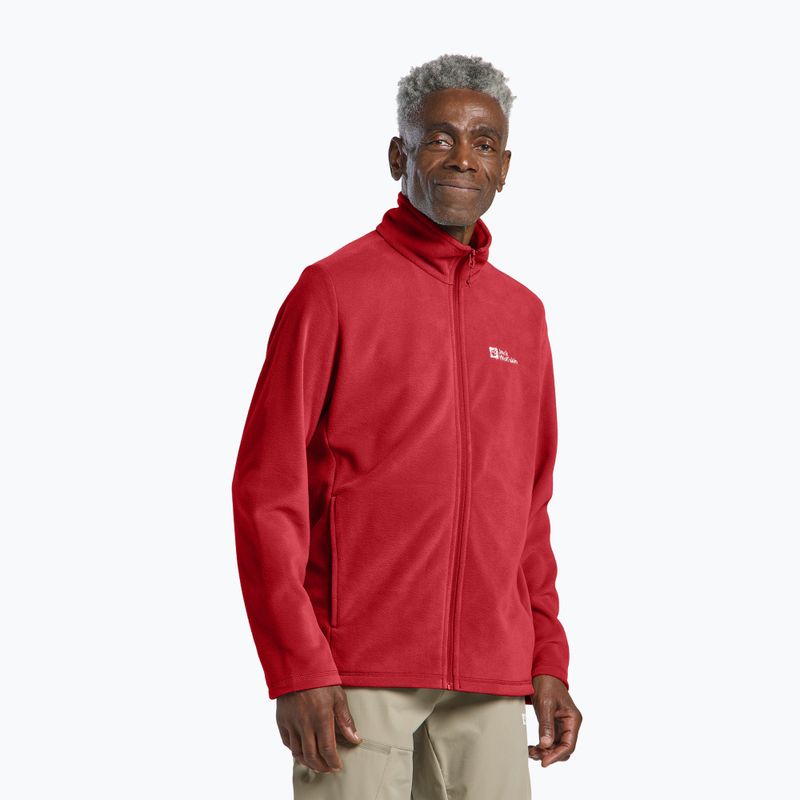 Bluză pentru bărbați Jack Wolfskin Taunus Fz adrenaline red