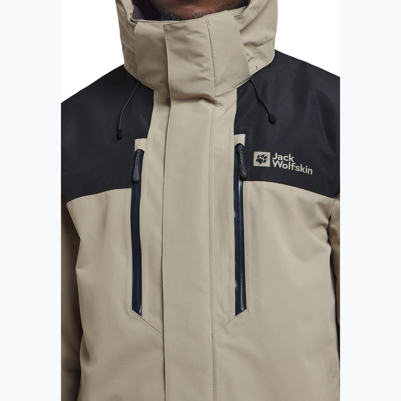 Geacă de ploaie pentru bărbați Jack Wolfskin Jasper 2L stone 6