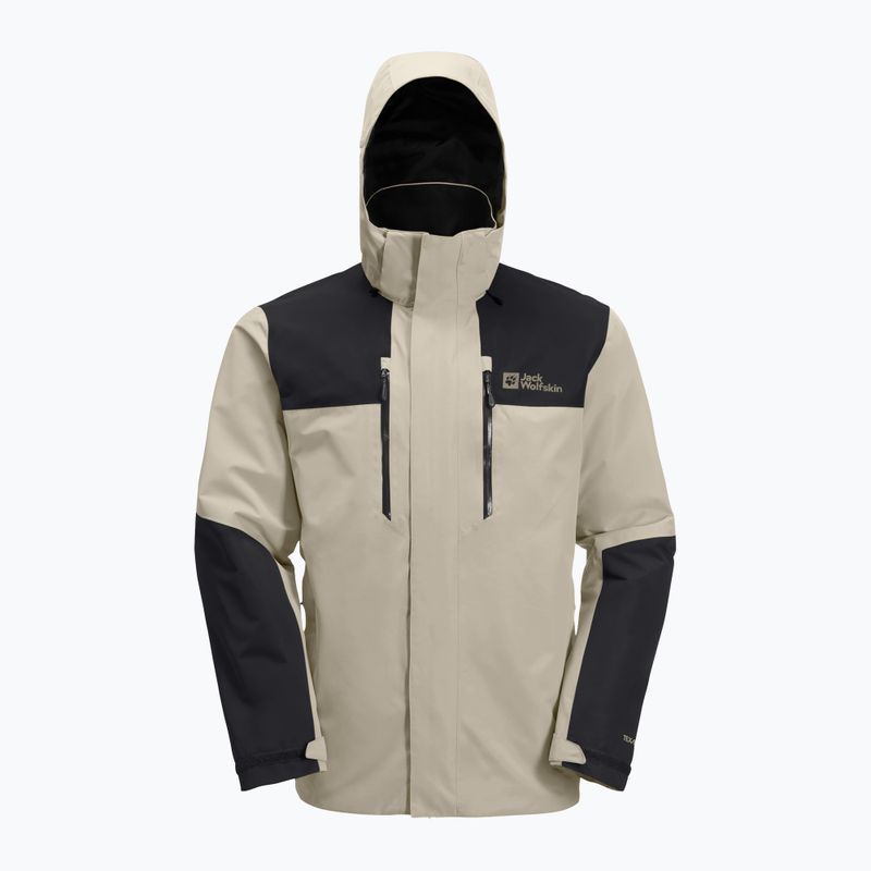 Geacă de ploaie pentru bărbați Jack Wolfskin Jasper 2L stone 12