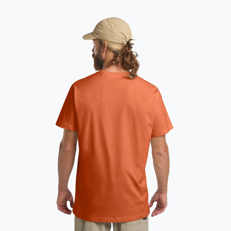 Tricou pentru bărbați Jack Wolfskin Essential burnt orange 3