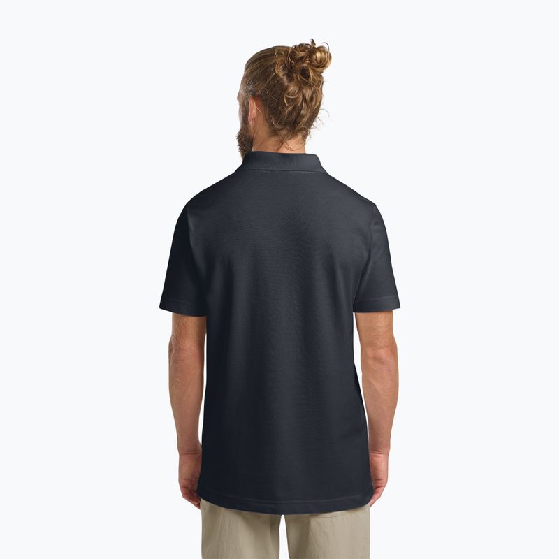 Tricou polo pentru bărbați Jack Wolfskin Essential dark navy 3