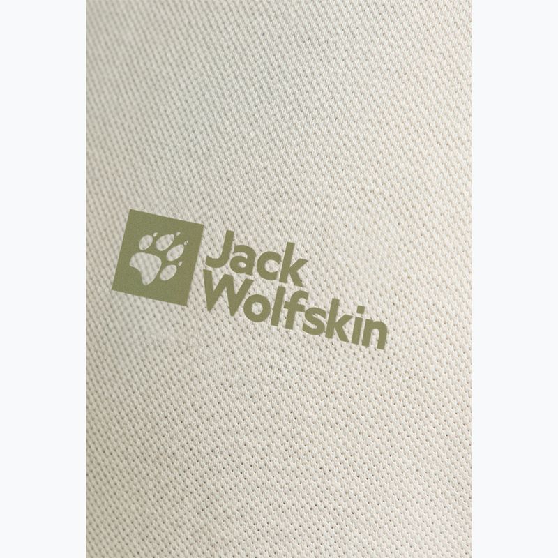 Tricou polo pentru bărbați Jack Wolfskin Essential cotton white 8