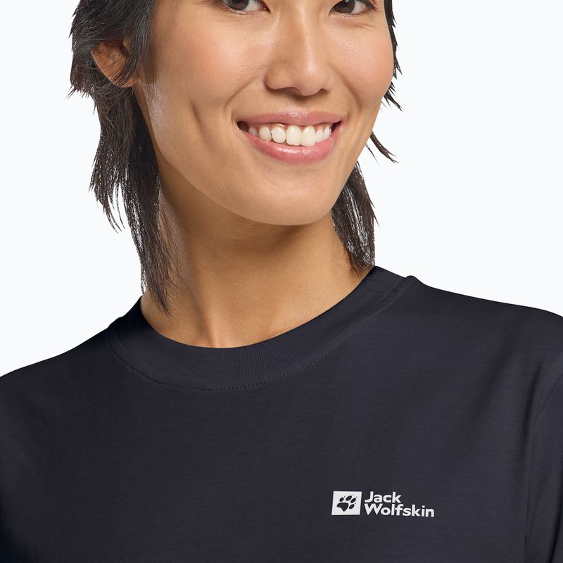 Tricou damă Jack Wolfskin Essential dark navy 4