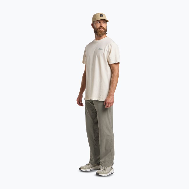 Tricou pentru bărbați Jack Wolfskin Essential cotton white 2