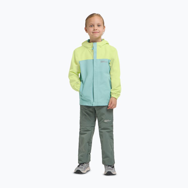 Geacă de ploaie pentru copii Jack Wolfskin Tucan soft jade 2