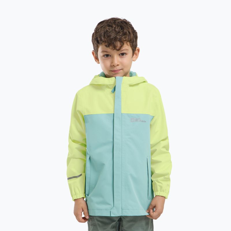 Geacă de ploaie pentru copii Jack Wolfskin Tucan soft jade 5