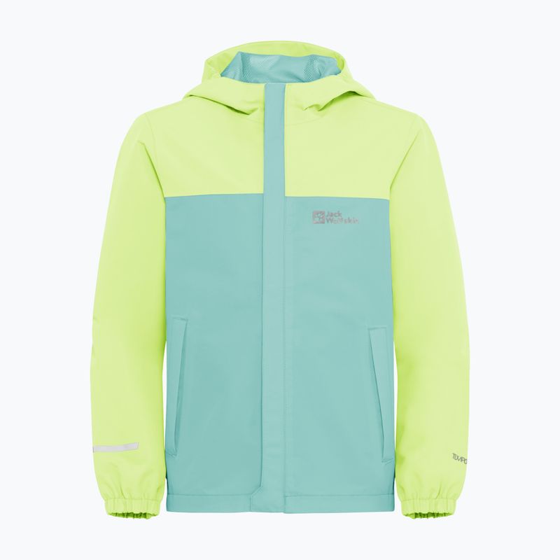 Geacă de ploaie pentru copii Jack Wolfskin Tucan soft jade 12