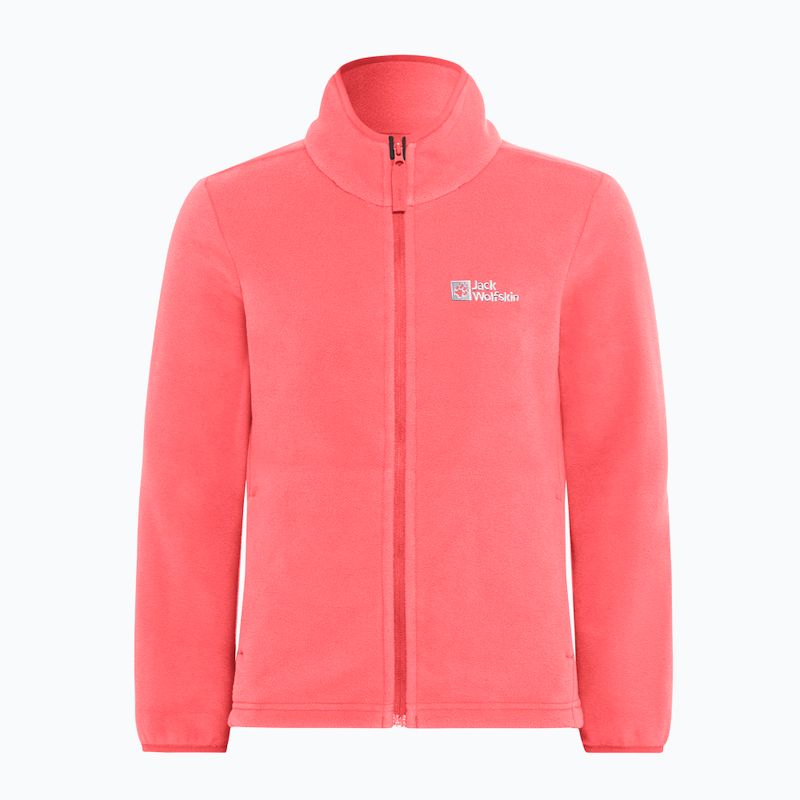 Hanorac fleece pentru copii Jack Wolfskin Taunus sunset coral