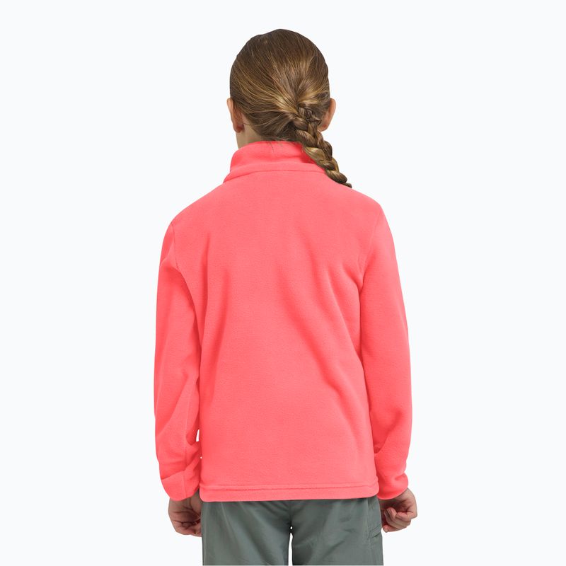 Hanorac fleece pentru copii Jack Wolfskin Taunus sunset coral 14