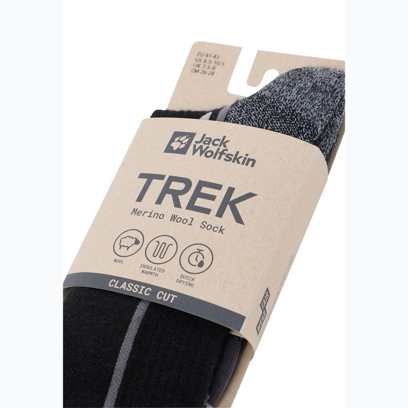 Șosete Jack Wolfskin Trek Merino CL black 4