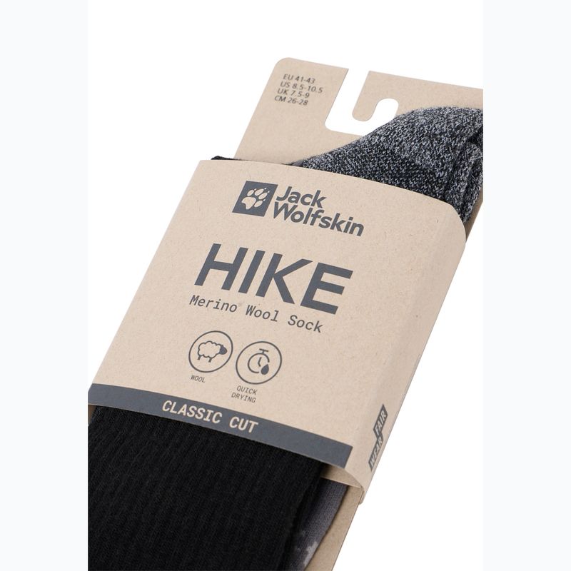 Șosete Jack Wolfskin Hike Merino CL black 4