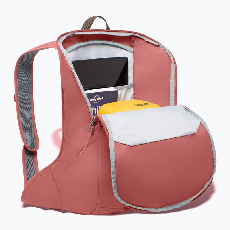 Rucsac de oraș pentru femei Jack Wolfskin Waimea 15 l mineral red 7
