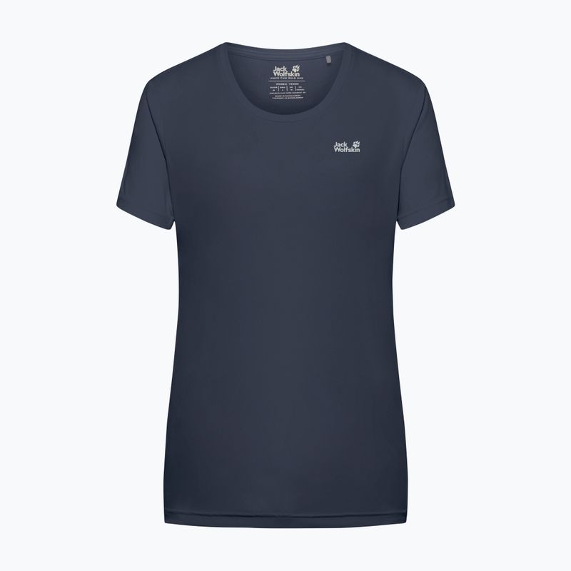 Tricou de trekking pentru femei Jack Wolfskin Tech T midnight sky 6