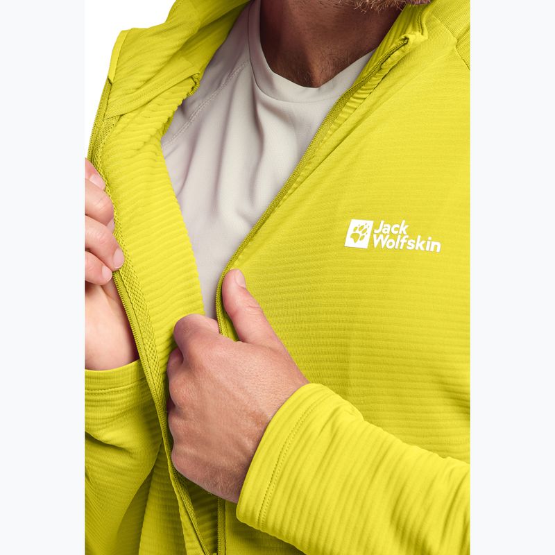 Bluză de trekking pentru bărbați  Jack Wolfskin Prelight Full Zip chartreuse 5