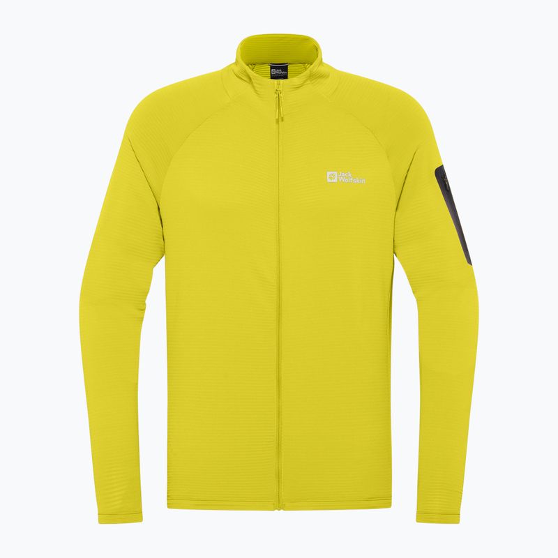 Bluză de trekking pentru bărbați  Jack Wolfskin Prelight Full Zip chartreuse 7