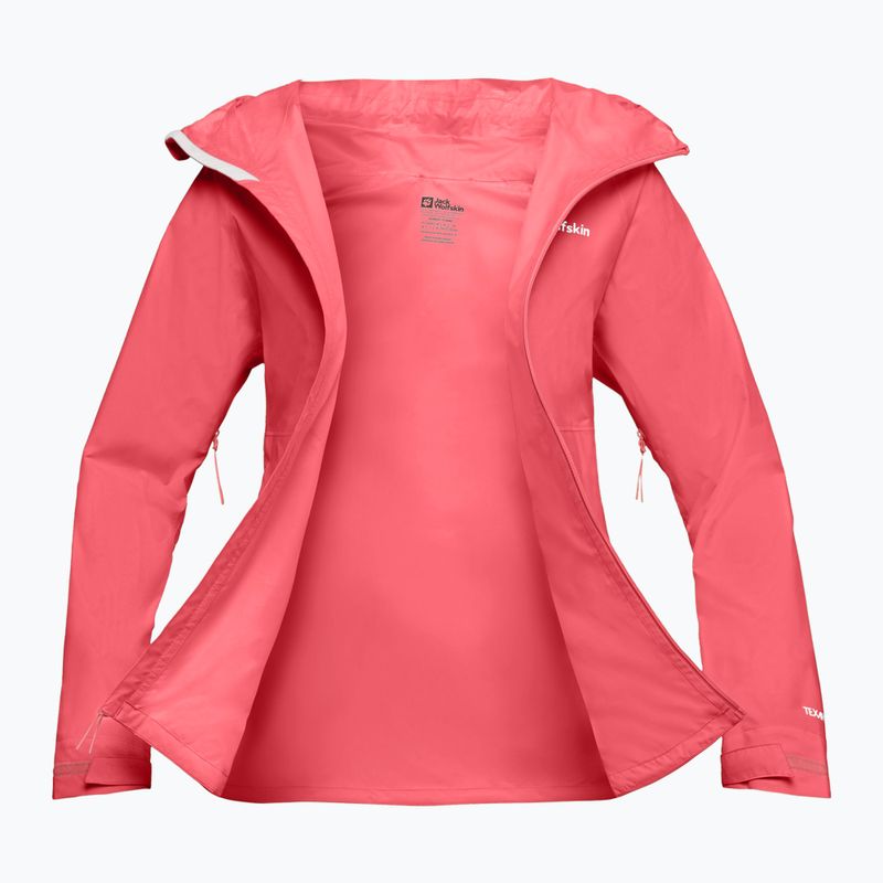 Geacă de ploaie pentru femei Jack Wolfskin Prelight 2.5L LT sunset coral 10