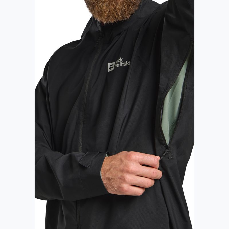 Geacă de ploaie pentru bărbați Jack Wolfskin Prelight 2.5L LT black 6