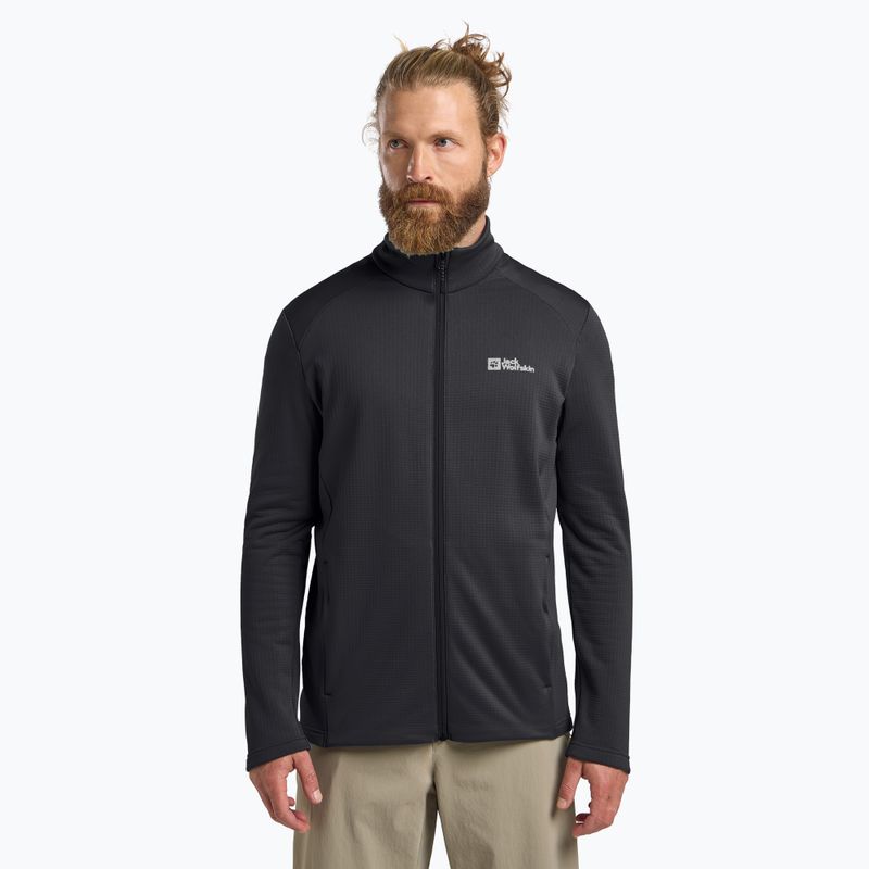 Hanorac pentru bărbați Jack Wolfskin Kolbenberg Full Zip phantom