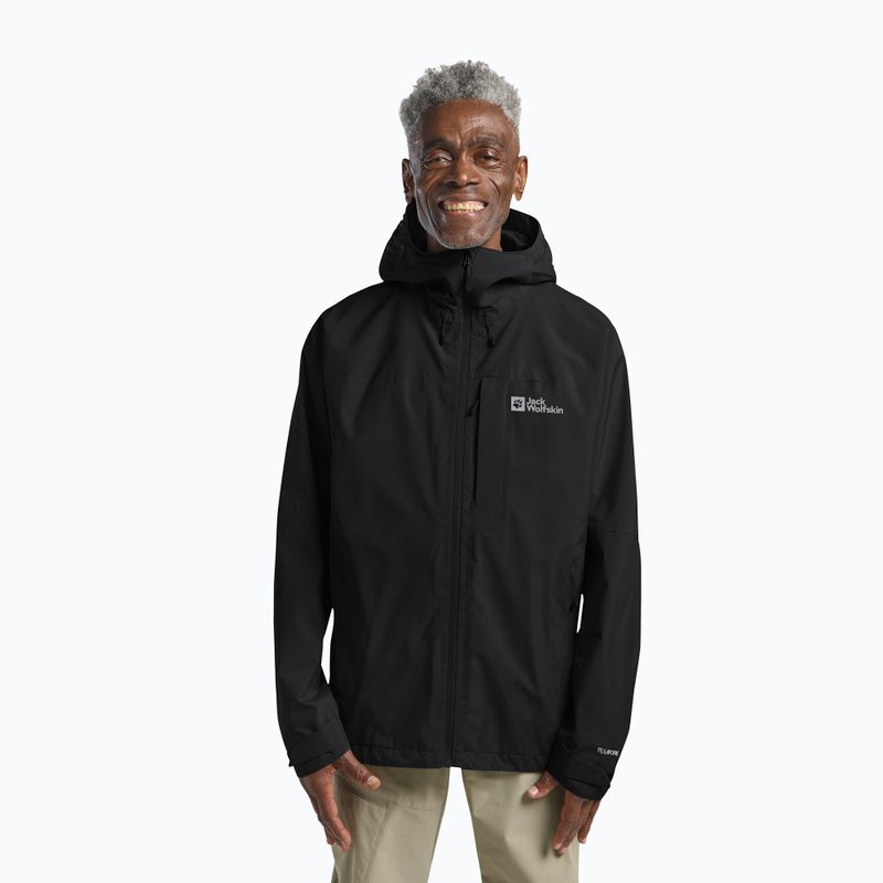 Geacă de ploaie pentru bărbați Jack Wolfskin Tempest 2l black